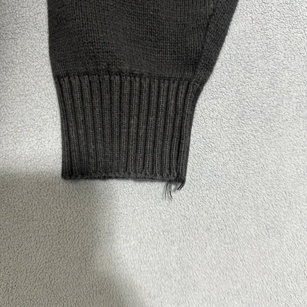 US Polo Assn 1/4 Zip Pullover Sweater Long Sleeves Cotton Black‎ Mens Size Large